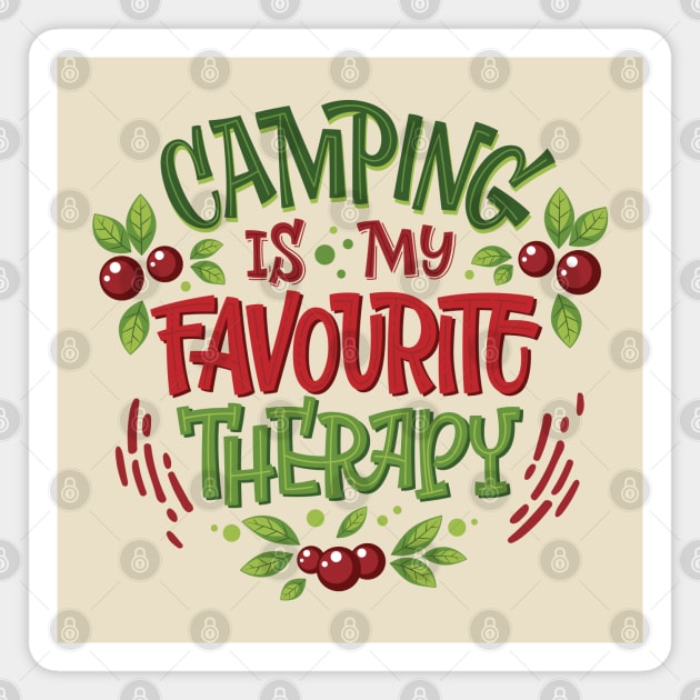 camping favorite therapy Magnet by Mako Design 